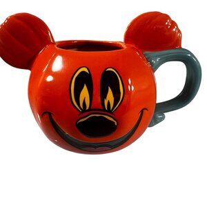 Disney Parks Mickey Mouse Mug Pumpkin Ceramic Halloween Jack Lantern 2023